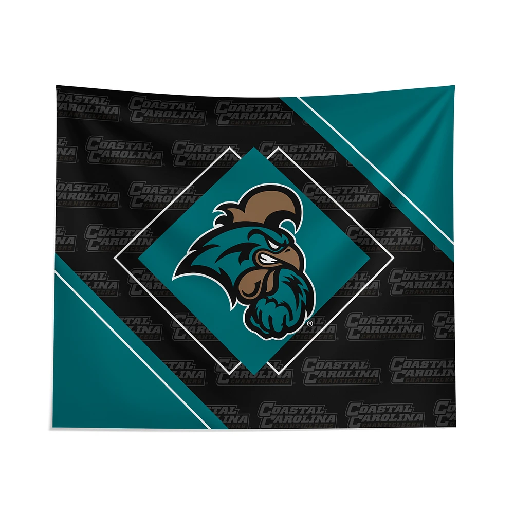 Pegasus Coastal Carolina Chanticleers 51" x 60" Diamond Boxed Wall Tapestry