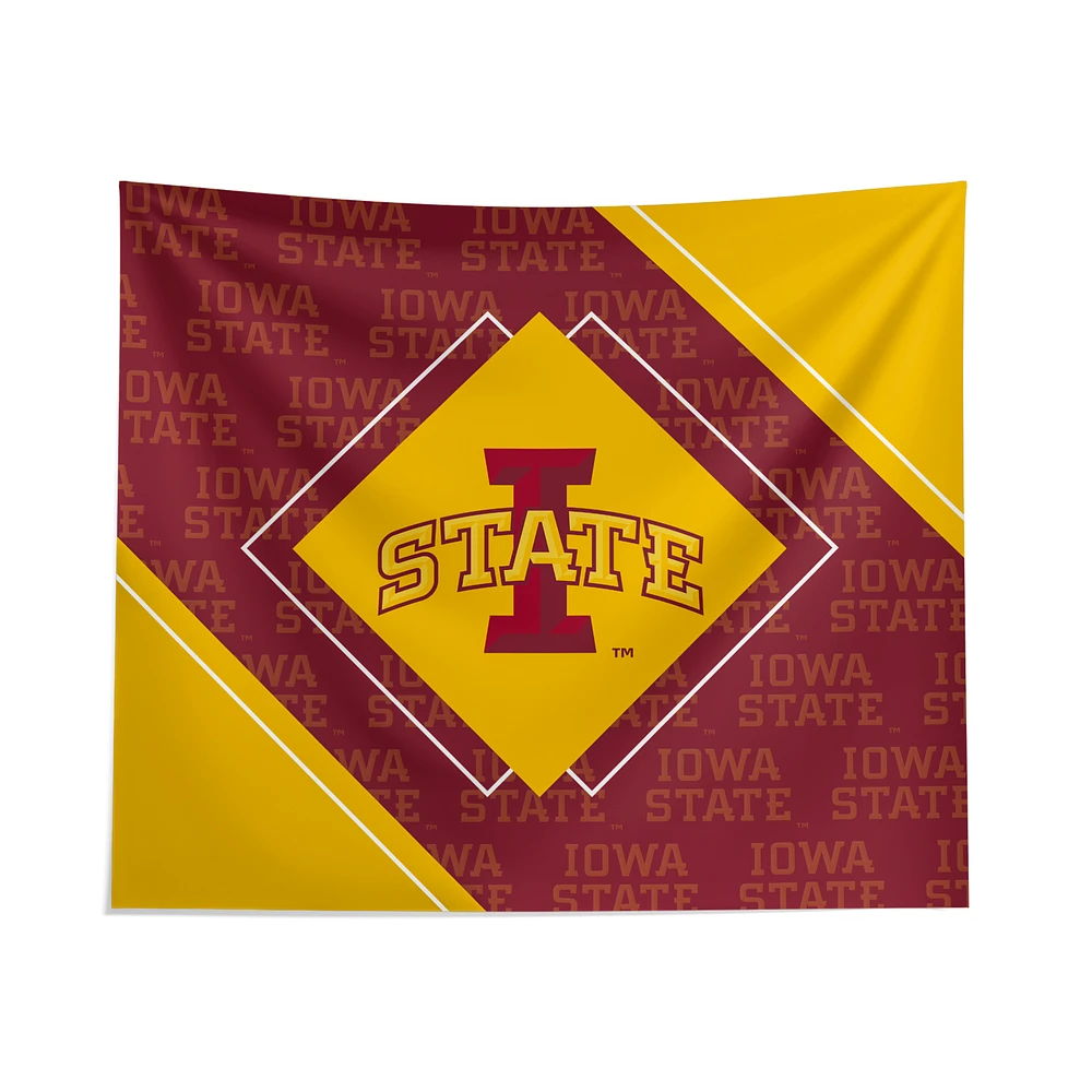 Pegasus Iowa State Cyclones 51" x 60" Diamond Boxed Wall Tapestry