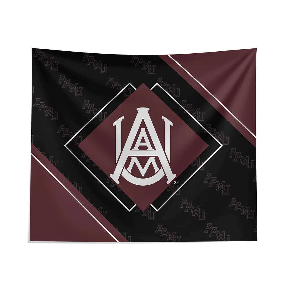 Pegasus Alabama A&M Bulldogs 51" x 60" Diamond Boxed Wall Tapestry