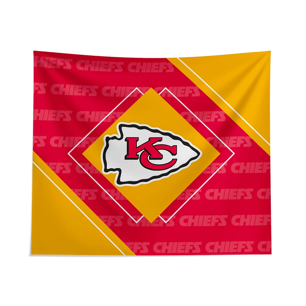 Pegasus Kansas City Chiefs 51" x 60" Diamond Boxed Wall Tapestry