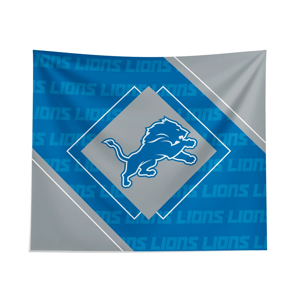 Pegasus Detroit Lions 51" x 60" Diamond Boxed Wall Tapestry