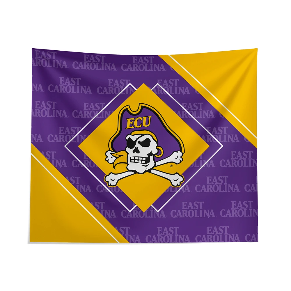 Pegasus ECU Pirates 51" x 60" Diamond Boxed Wall Tapestry