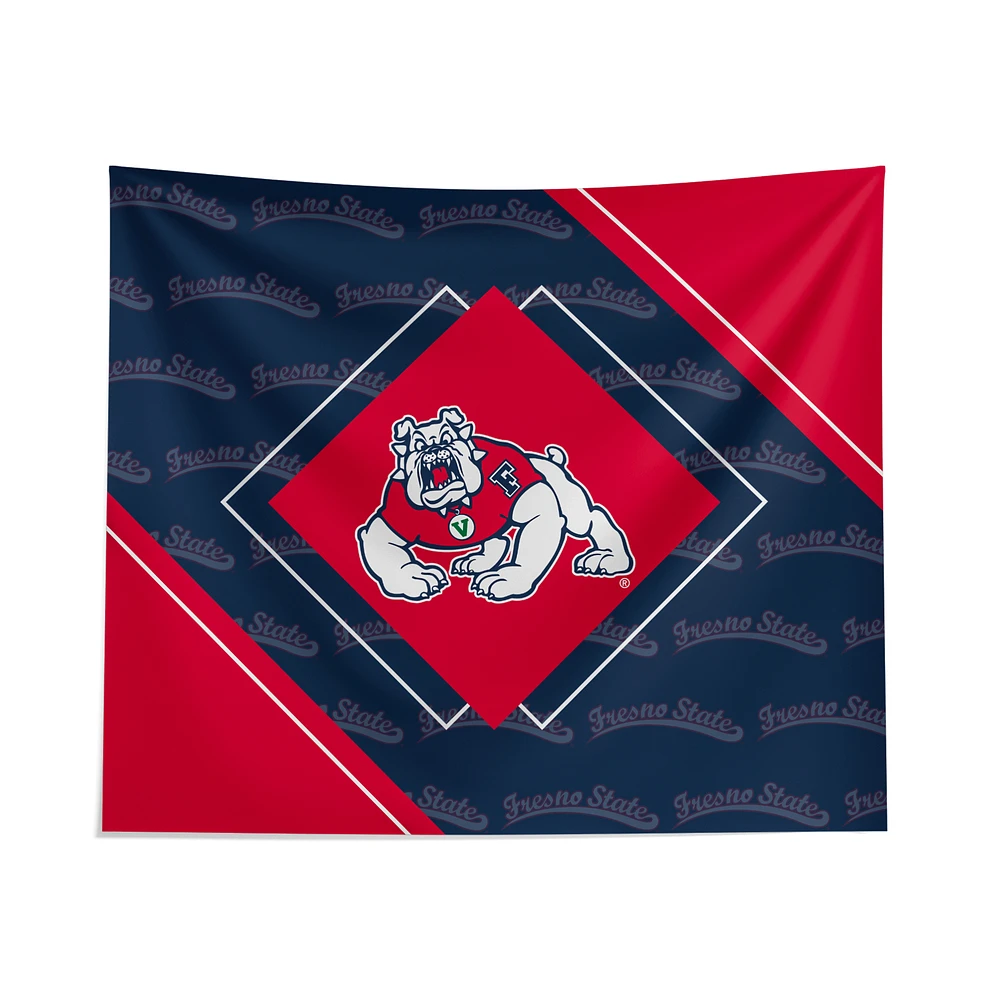 Pegasus Fresno State Bulldogs 51" x 60" Diamond Boxed Wall Tapestry