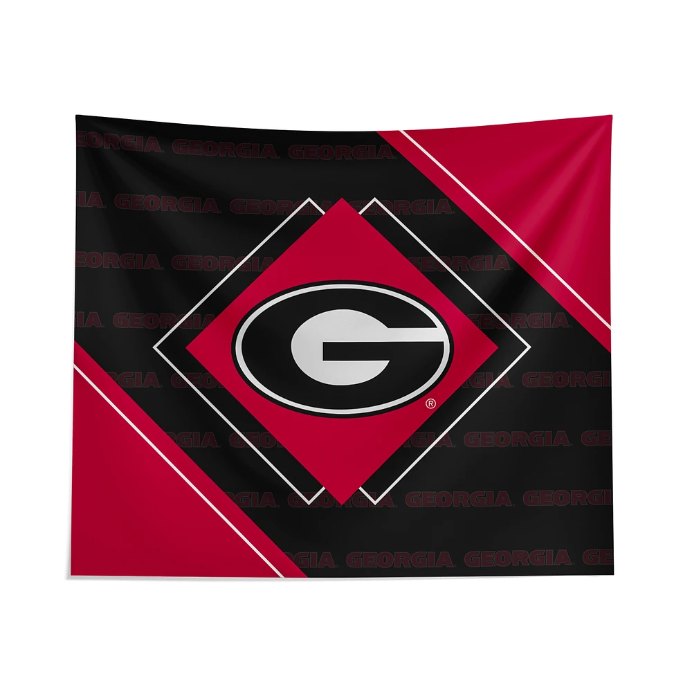 Pegasus Georgia Bulldogs 51" x 60" Diamond Boxed Wall Tapestry