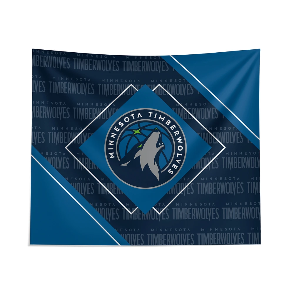 Pegasus Minnesota Timberwolves 51" x 60" Diamond Boxed Wall Tapestry