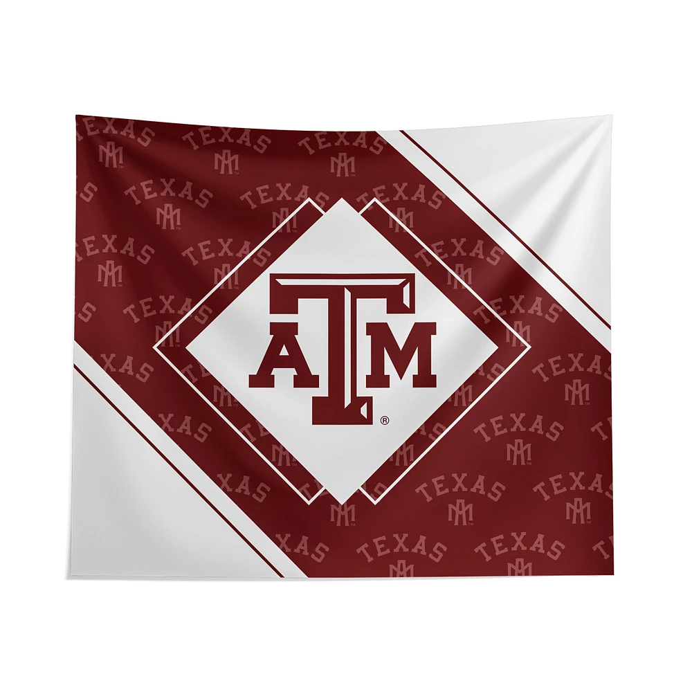 Pegasus Texas A&M Aggies 51" x 60" Diamond Boxed Wall Tapestry