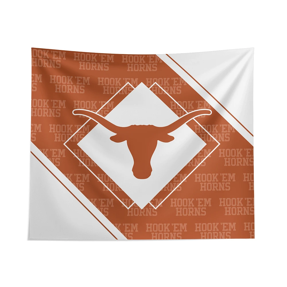 Pegasus Texas Longhorns 51" x 60" Diamond Boxed Wall Tapestry