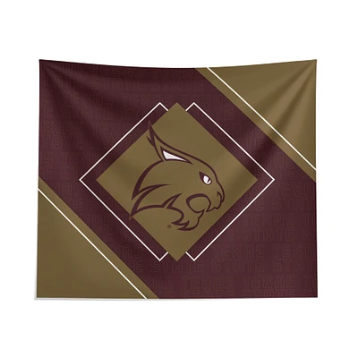 Pegasus Texas State Bobcats 51" x 60" Diamond Boxed Wall Tapestry
