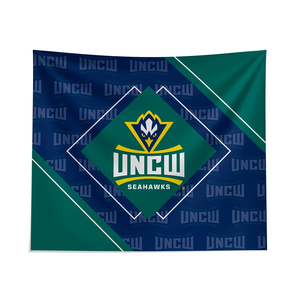 Pegasus UNC Wilmington Seahawks 51" x 60" Diamond Boxed Wall Tapestry
