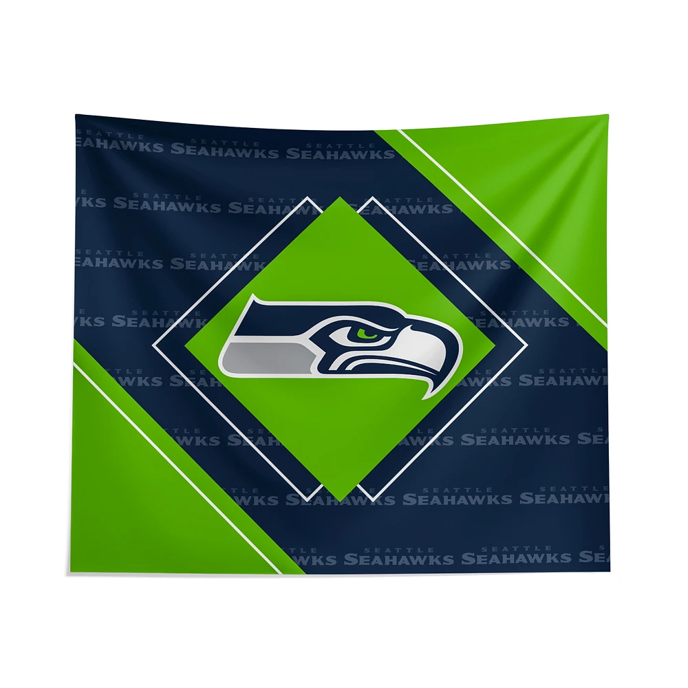 Pegasus Seattle Seahawks 51" x 60" Diamond Boxed Wall Tapestry