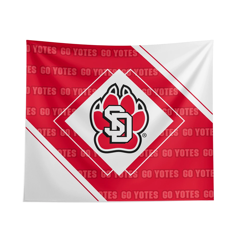 Pegasus South Dakota Coyotes 51" x 60" Diamond Boxed Wall Tapestry