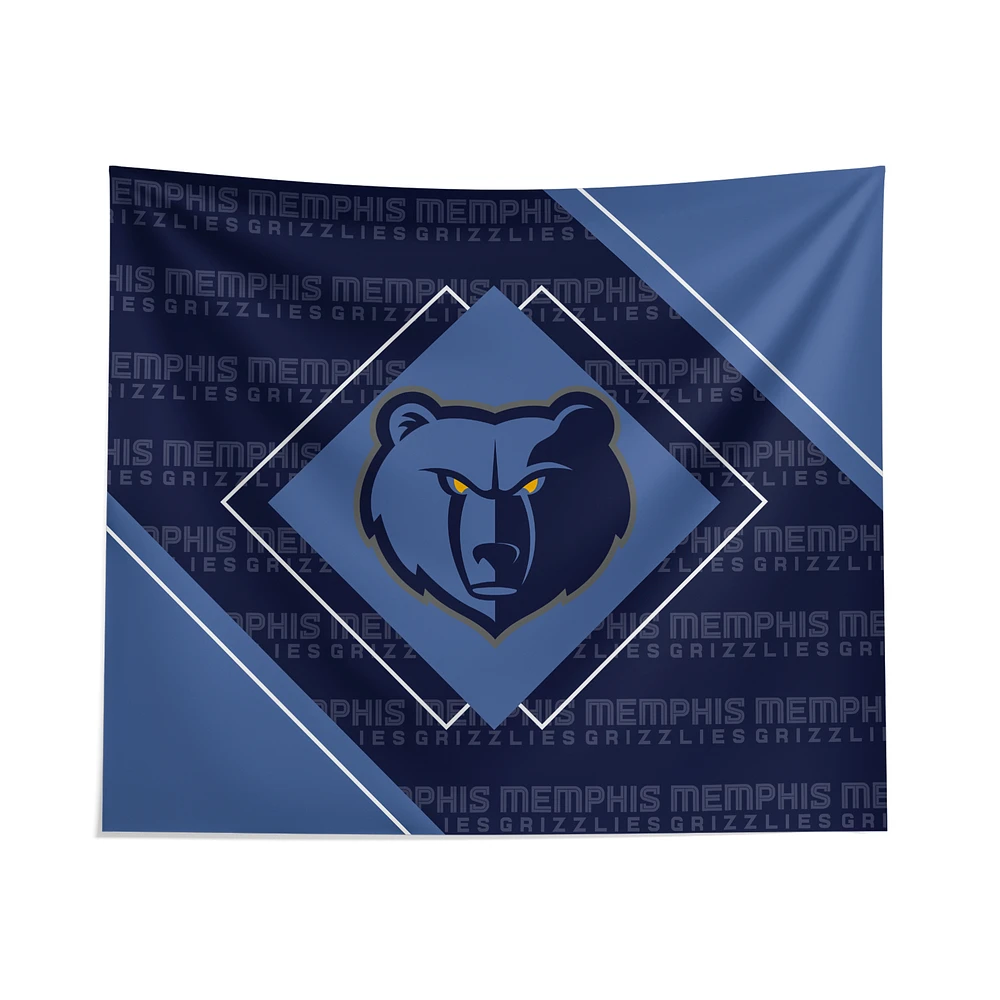 Pegasus Memphis Grizzlies 51" x 60" Diamond Boxed Wall Tapestry