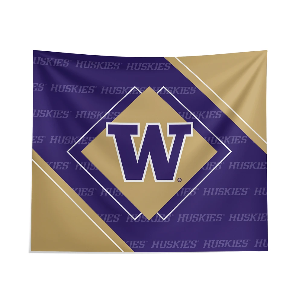 Pegasus Washington Huskies 51" x 60" Diamond Boxed Wall Tapestry