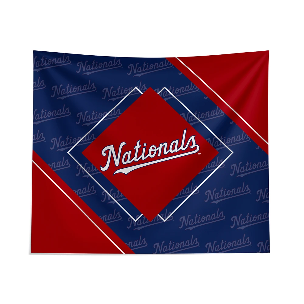 Pegasus Washington Nationals 51" x 60" Diamond Boxed Wall Tapestry