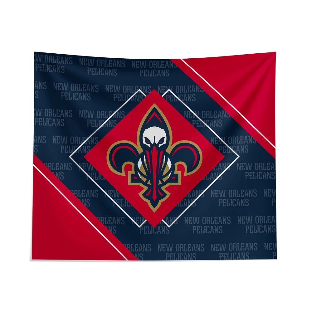 Pegasus New Orleans Pelicans 51" x 60" Diamond Boxed Wall Tapestry