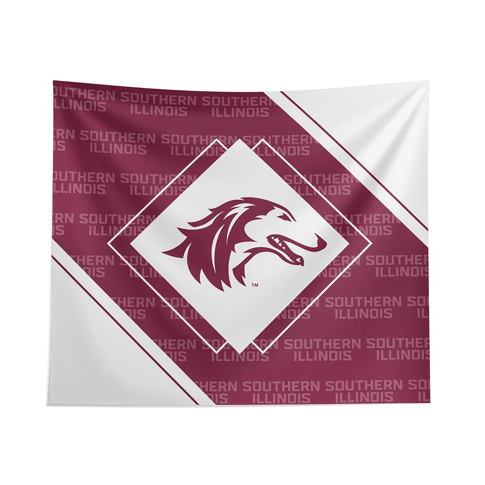 Pegasus Southern Illinois Salukis 51" x 60" Diamond Boxed Wall Tapestry