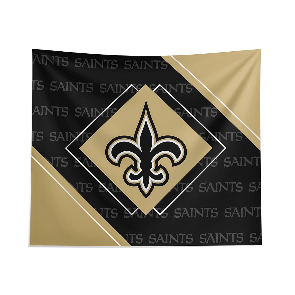 Pegasus New Orleans Saints 51" x 60" Diamond Boxed Wall Tapestry