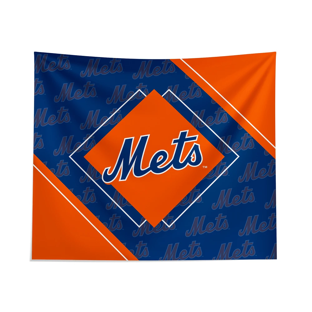 Pegasus New York Mets 51" x 60" Diamond Boxed Wall Tapestry