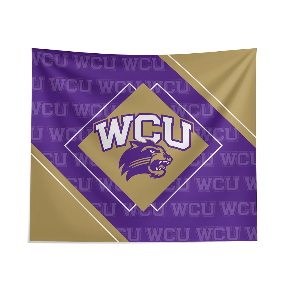 Pegasus Western Carolina Catamounts 51" x 60" Diamond Boxed Wall Tapestry