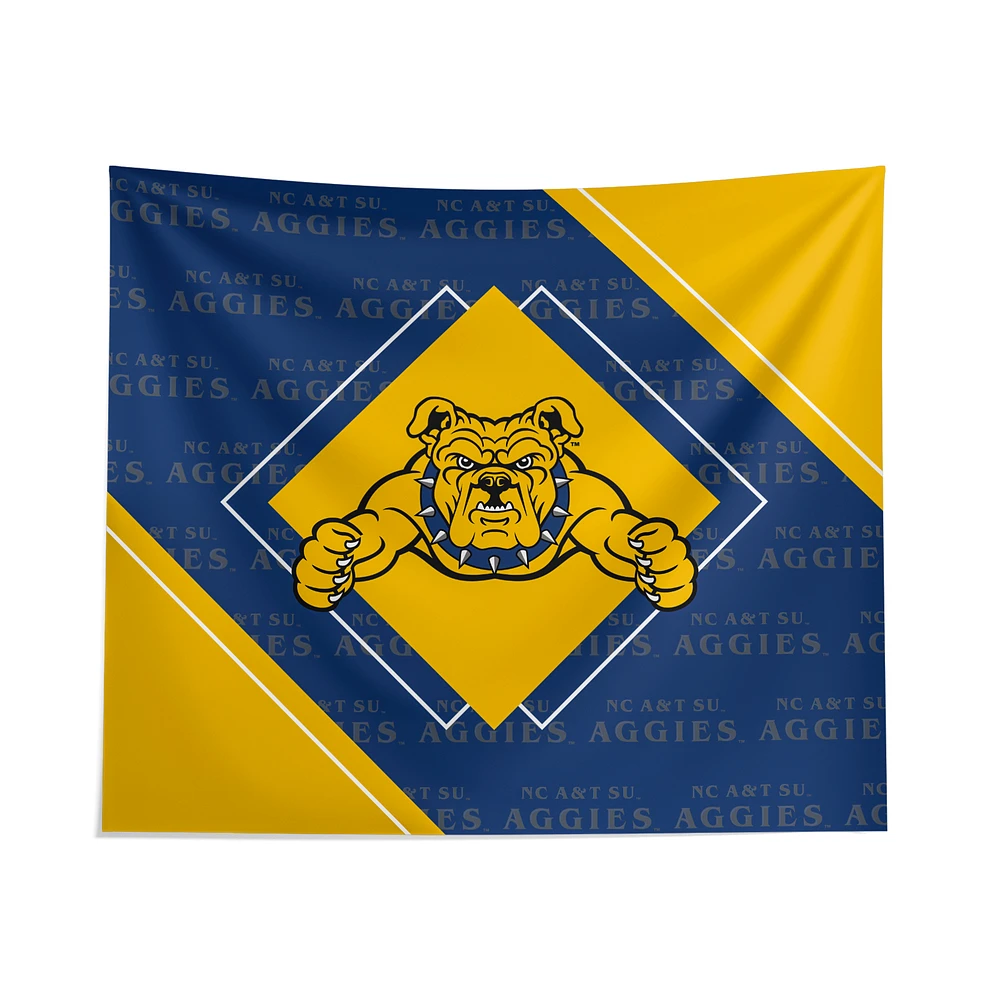 Pegasus North Carolina A&T Aggies 51" x 60" Diamond Boxed Wall Tapestry
