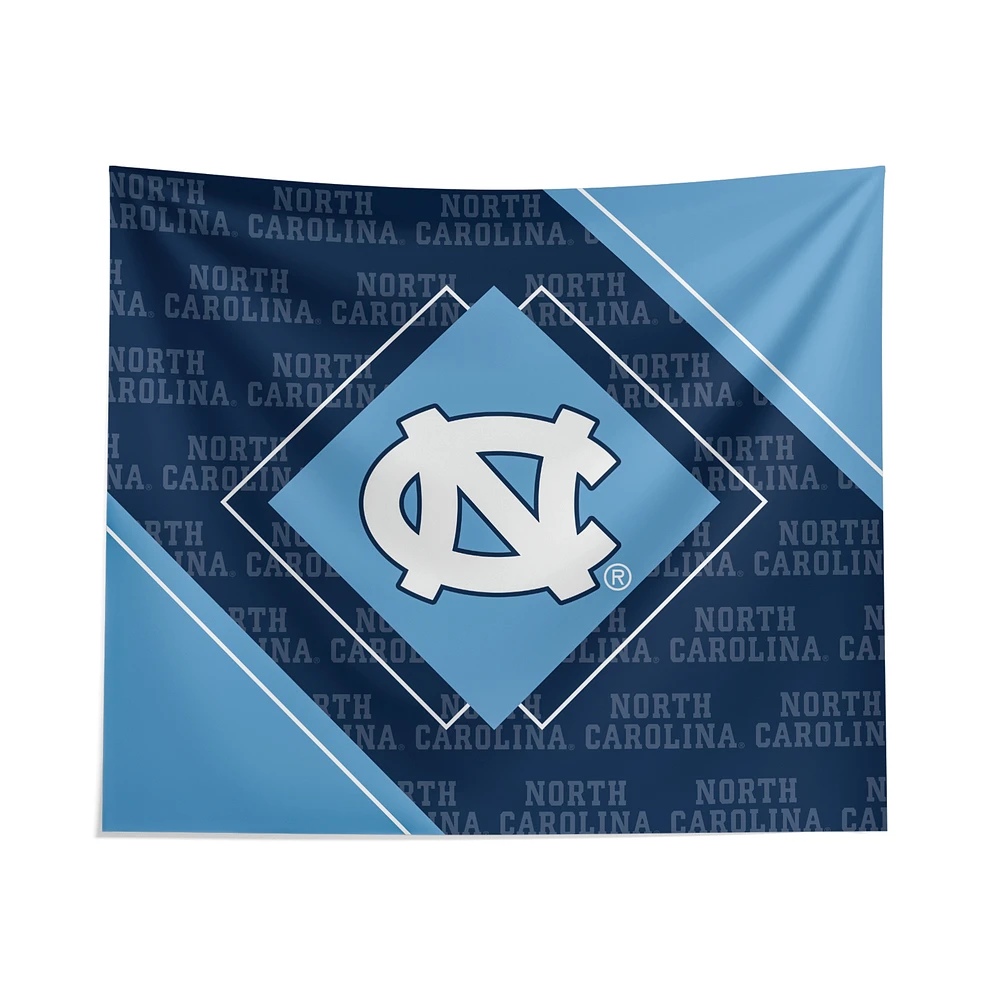 Pegasus North Carolina Tar Heels 51" x 60" Diamond Boxed Wall Tapestry