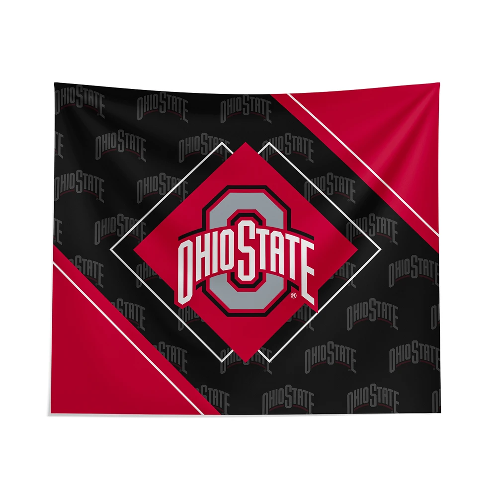 Pegasus Ohio State Buckeyes 51" x 60" Diamond Boxed Wall Tapestry
