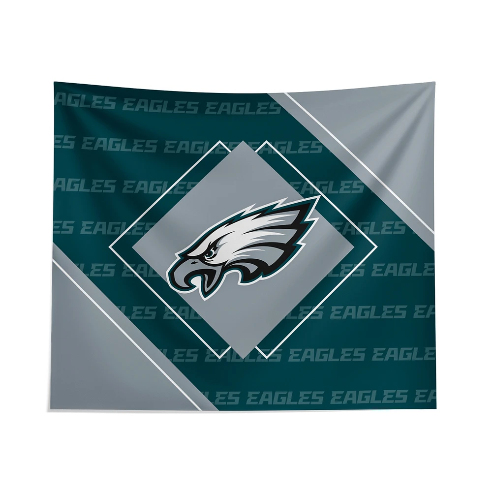 Pegasus Philadelphia Eagles 51" x 60" Diamond Boxed Wall Tapestry