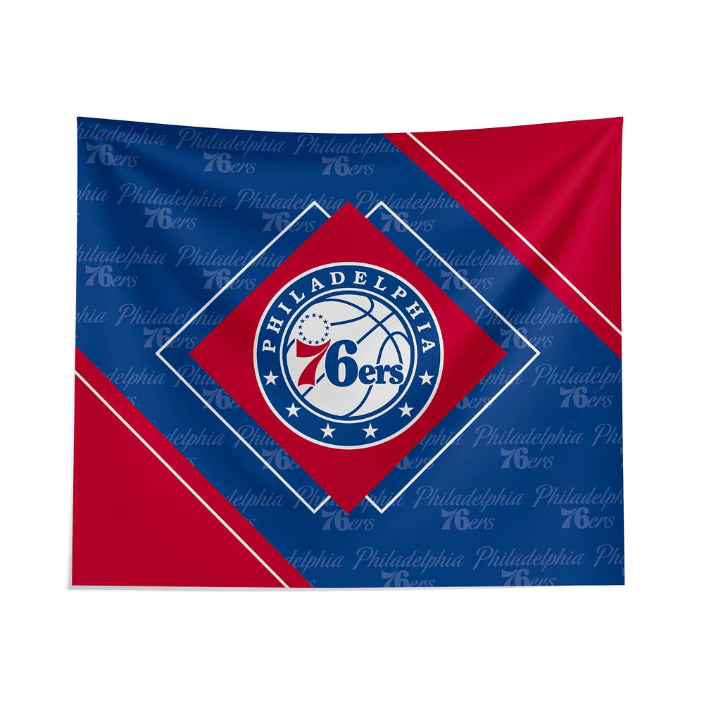 Pegasus Philadelphia 76ers 51" x 60" Diamond Boxed Wall Tapestry