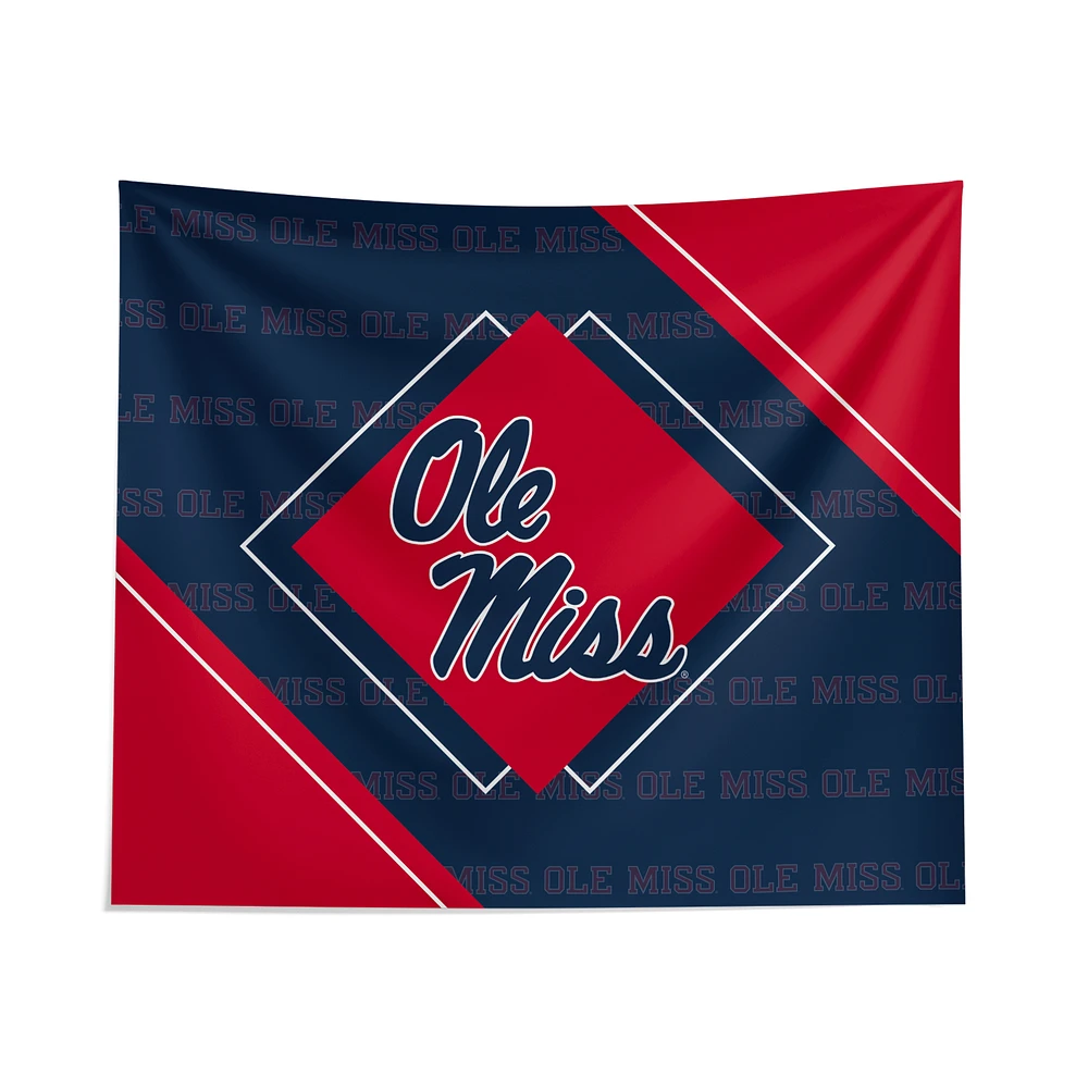 Pegasus Ole Miss Rebels 51" x 60" Diamond Boxed Wall Tapestry