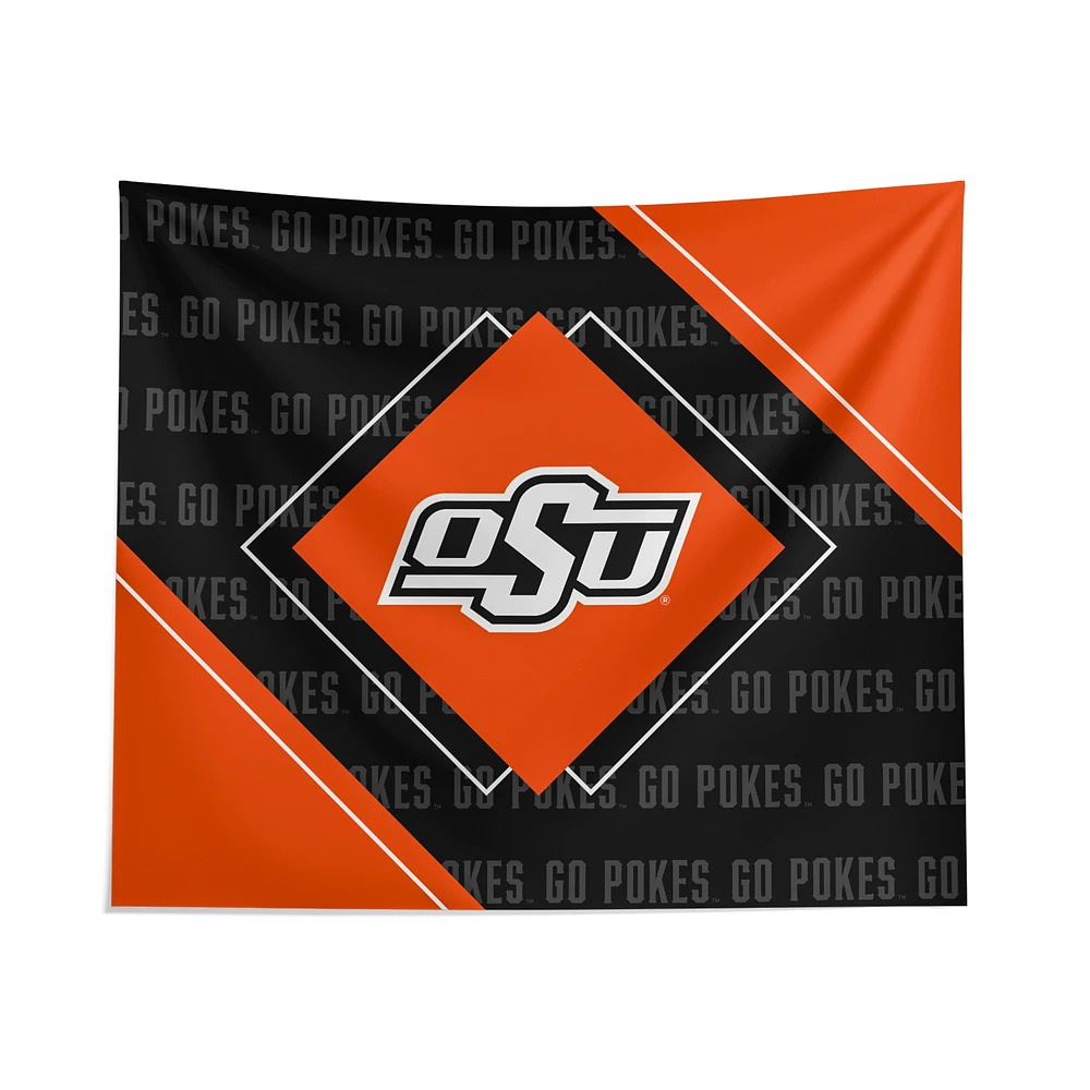 Pegasus Oklahoma State Cowboys 51" x 60" Diamond Boxed Wall Tapestry
