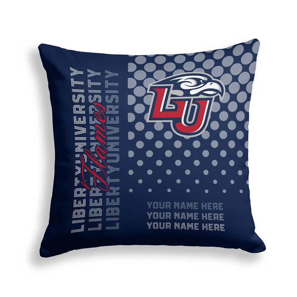 Pegasus Liberty Flames 18" x 18" Script Dot Fade Personalized Decor Pillow