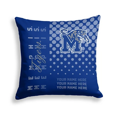 Pegasus Memphis Tigers 18" x 18" Script Dot Fade Personalized Decor Pillow