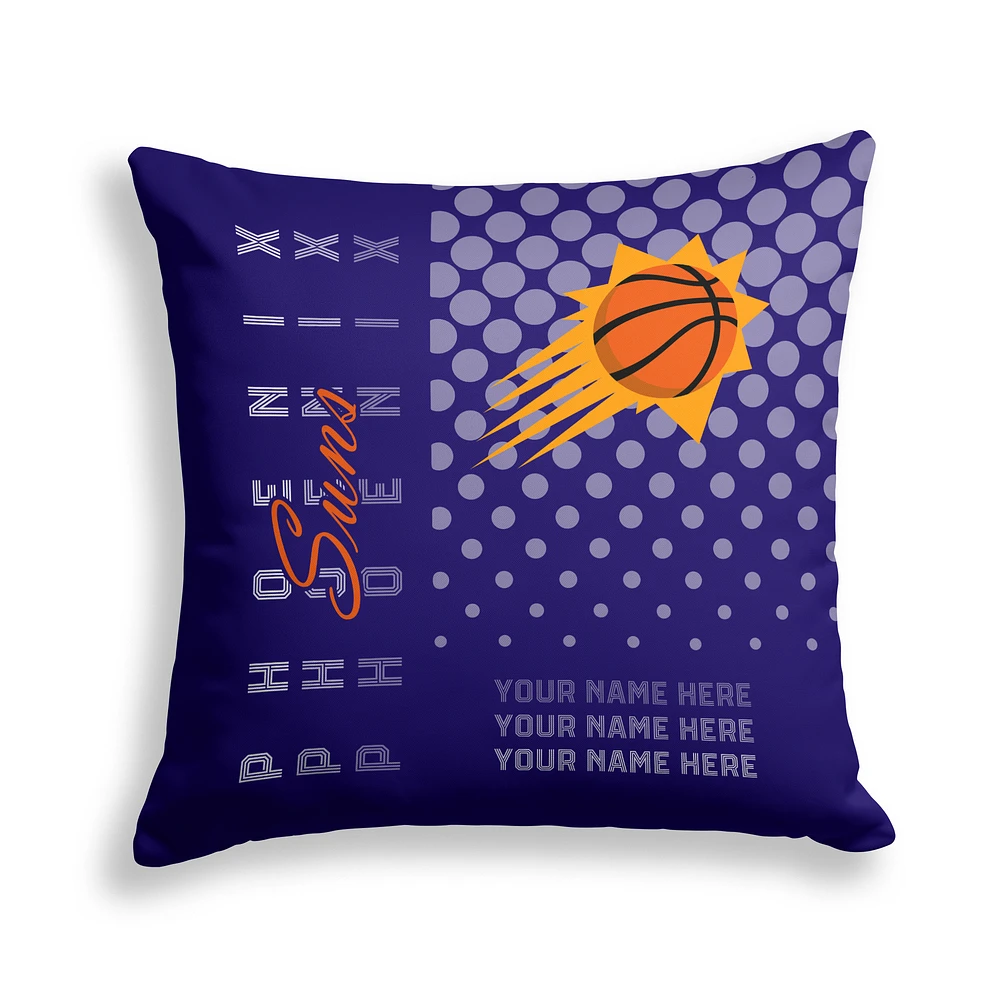 Pegasus Phoenix Suns 18" x 18" Script Dot Fade Personalized Decor Pillow
