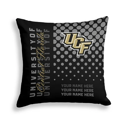 Pegasus UCF Knights 18" x 18" Script Dot Fade Personalized Decor Pillow