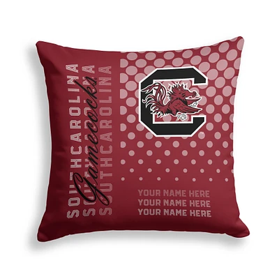 Pegasus South Carolina Gamecocks 18" x 18" Script Dot Fade Personalized Decor Pillow