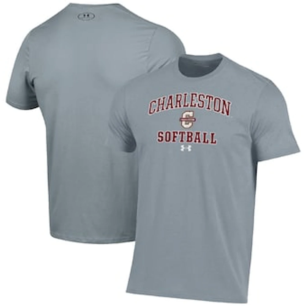 Men's Under Armour Gray Charleston Cougars Arch Softball Performance T-Shirt