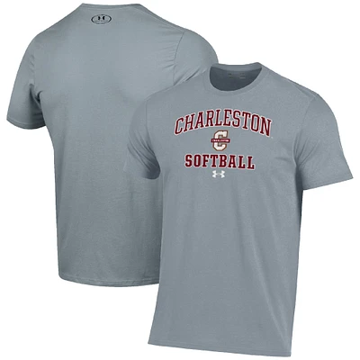 Men's Under Armour Gray Charleston Cougars Arch Softball Performance T-Shirt