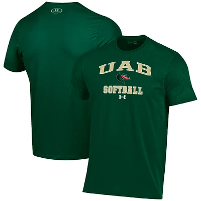 Men's Under Armour UAB Blazers Arch Softball Performance T-Shirt