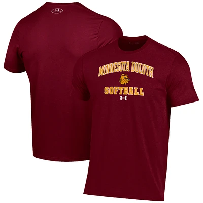 Men's Under Armour Maroon Minnesota Duluth Bulldogs Arch Softball Performance T-Shirt