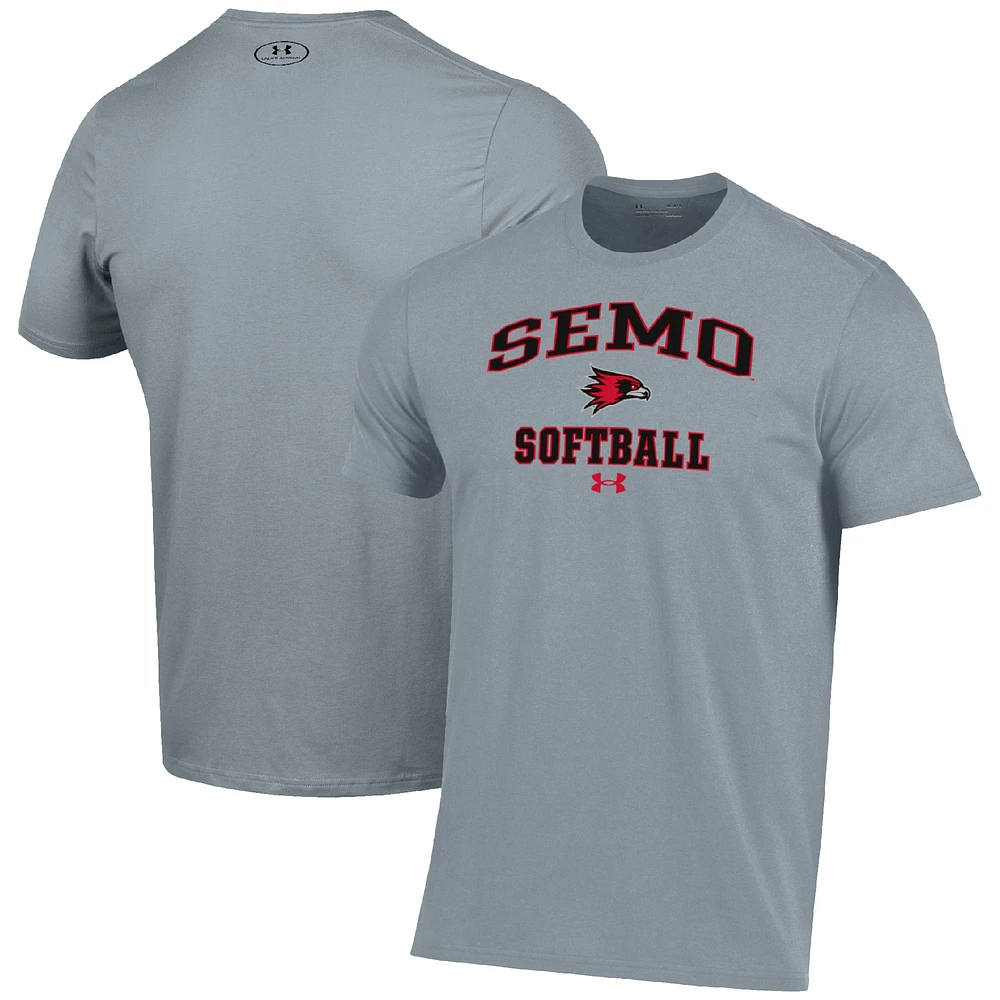 Men's Under Armour Gray SEMO Redhawks Arch Softball Performance T-Shirt