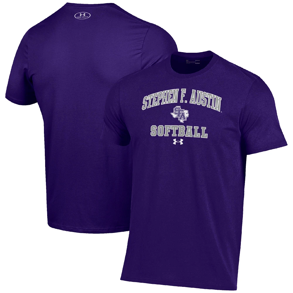 Men's Under Armour Stephen F Austin Lumberjacks Arch Softball Performance T-Shirt