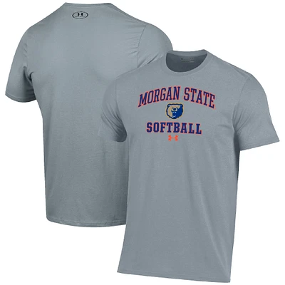 Men's Under Armour Gray Morgan State Bears Arch Softball Performance T-Shirt