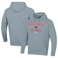 Men's Under Armour Gray Gardner-Webb Bulldogs All Day Arch Softball Raglan Pullover Hoodie