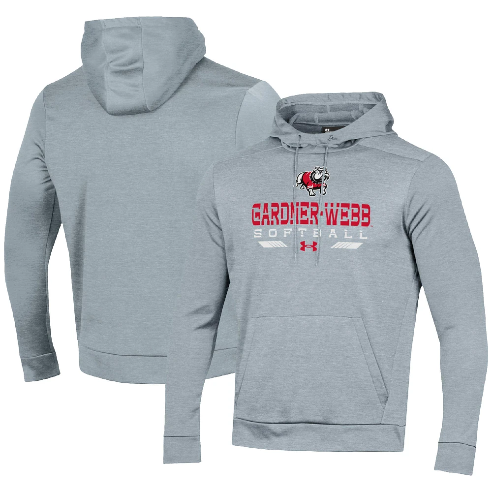 Men's Under Armour Gray Gardner-Webb Bulldogs Softball Pullover Hoodie