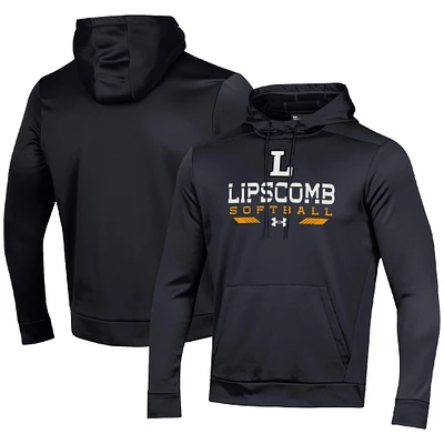 Men's Under Armour Black Lipscomb Bisons Softball Pullover Hoodie