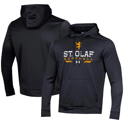 Men's Under Armour Black St. Olaf Oles Softball Pullover Hoodie
