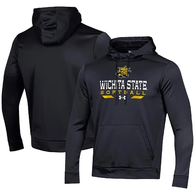 Men's Under Armour Black Wichita State Shockers Softball Pullover Hoodie