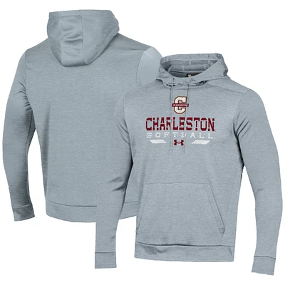 Men's Under Armour Gray Charleston Cougars Softball Pullover Hoodie