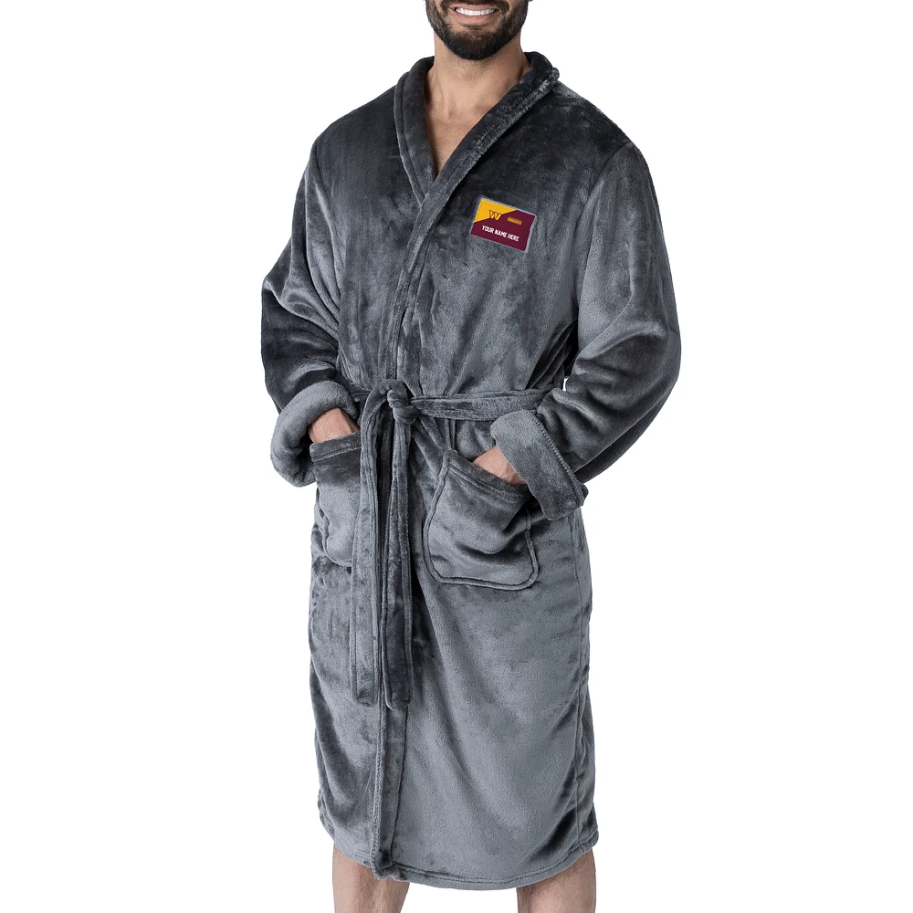 Unisex The Northwest Group Gray Washington Commanders Snipe Personalized Robe
