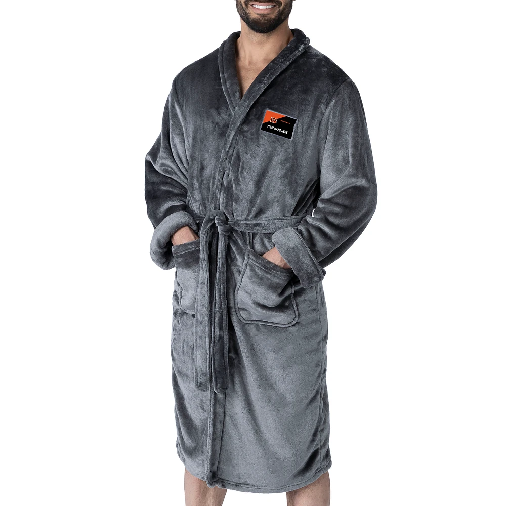 Unisex The Northwest Group Gray Cincinnati Bengals Snipe Personalized Robe